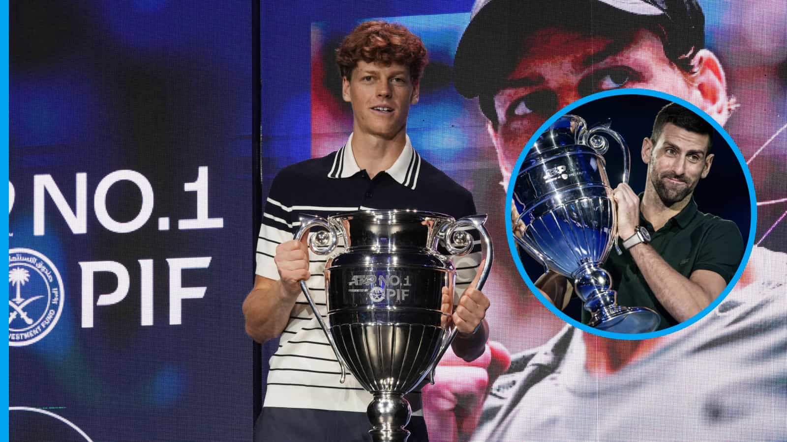 Thống kê tuyệt vời của Novak Djokovic đưa những màn ăn mừng đầy cảm xúc của Jannik Sinner vào quan điểm
