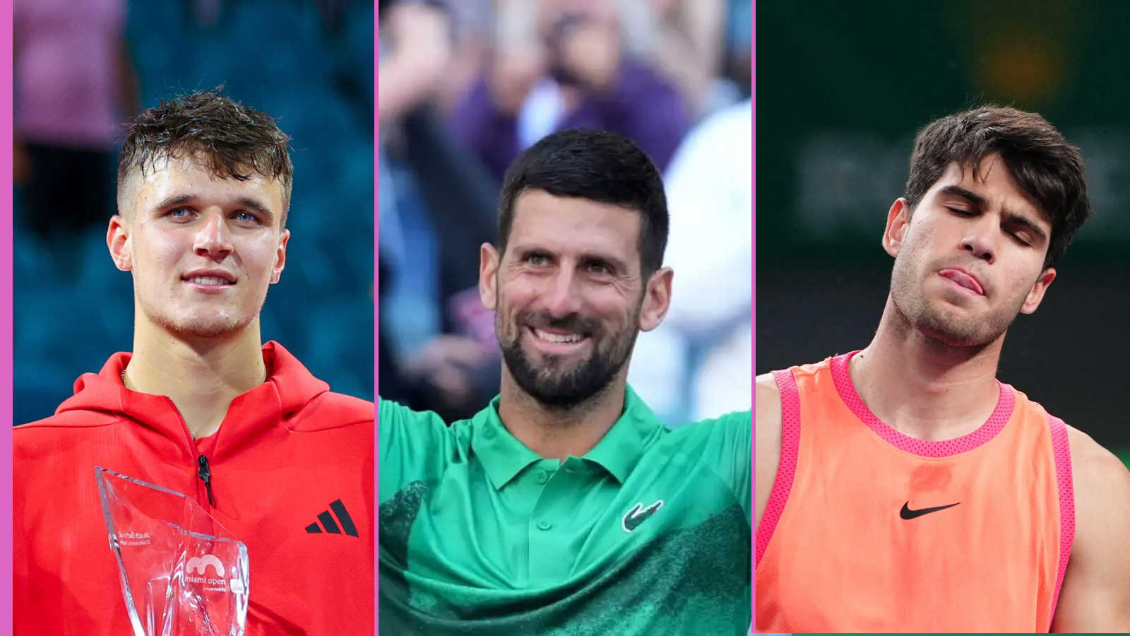 Tiền và số điểm kiếm được bởi Mensik, Djokovic, Zverev, Alcaraz tại Miami Open