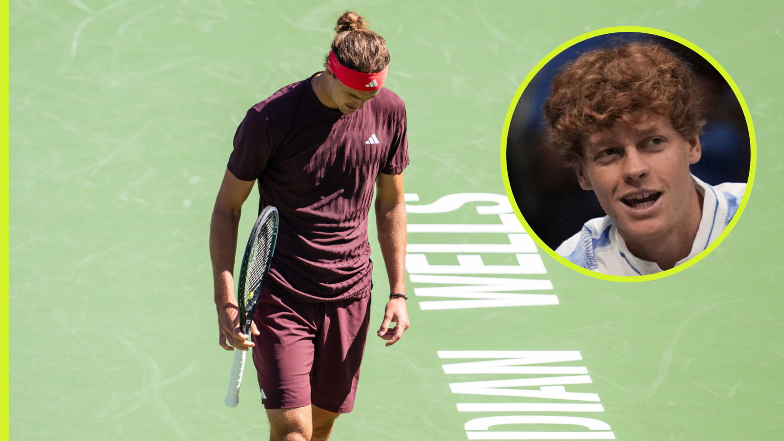 詹妮克·辛納（Jannik Sinner）在亞歷山大·茲韋里夫（Alexander Zverev）的印度韋爾斯（Alexander Zverev Shocker