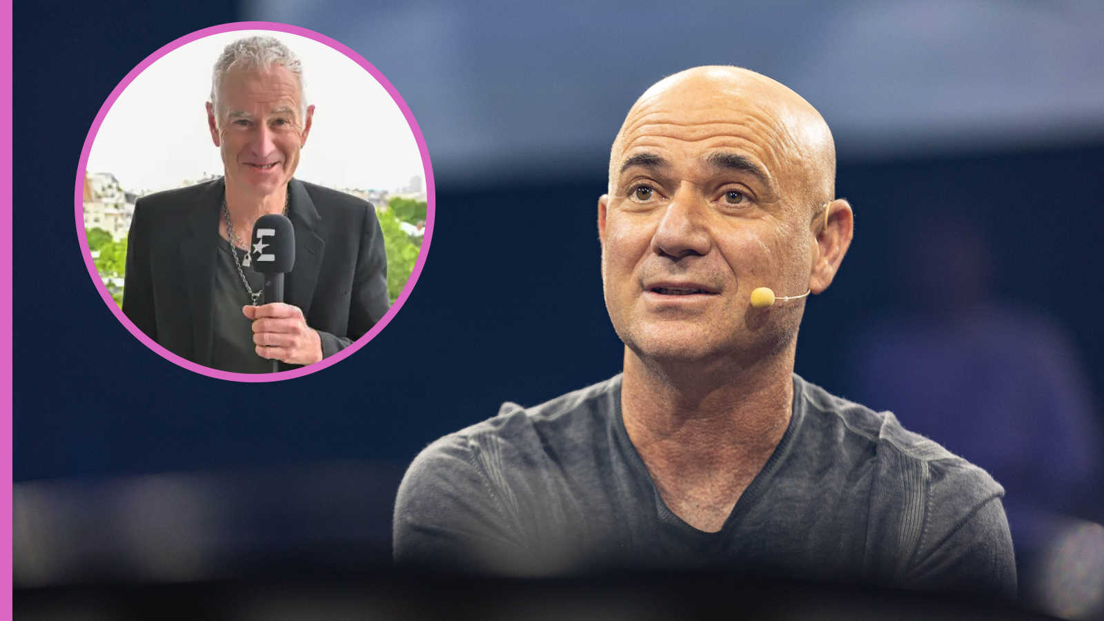 安德烈·阿加西（Andre Agassi）返回美國電視屏幕。約翰·麥肯羅（John McEnroe）會加入他嗎？