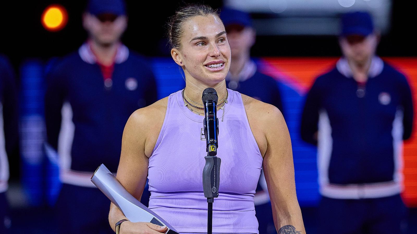 阿里納·薩巴倫卡（Aryna Sabalenka）批評了前世界對她的團隊的諷刺行為